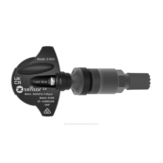 Sensor tpms de repuesto original de saab - oe p/n 13327259 frecuencia 433mhz PDJ61106 sensor de presión de neumáticos vástago de válvula de metal - gris oscuro