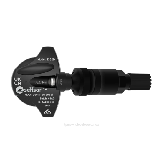 Sensor tpms de repuesto original de saab - oe p/n 13327259 frecuencia 433mhz PDJ61107 oem TPMS sensor vástago de válvula de metal - negro